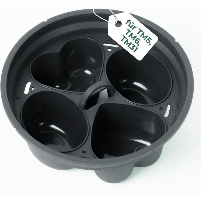 Аксесуари Thermomix для TM5, TM6 і TM31 - також підходять для Monsieur Cuisine Connect & Smart - Яйцеварка Thermomix - до 4 яєць пашот, кекси та багато іншого