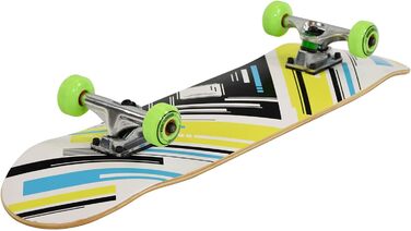 Скейтборд MAXOfit Maple 31" Charisma Green – 7-шаровий клен, алюмінієві траки 5", ABEC-7, яскравий дизайн для новачків та профі