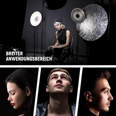 Набір відбивачів NEEWER 30 см Metal Beauty Dish Bowens з білим розсіювачем, стільниковою сіткою для стробоскопічного спалаху Відеосвітло Сумісний з Godox AD600 NEEWER CB60 Q4 Vision 4 Серія S101, LD30