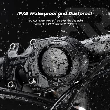 Електричний велосипедний дзвінок ROCKBROS 150 дБ, водонепроникний IPX5 гучний велосипедний дзвінок, регульована гучність, акумуляторний Type-C для MTB-дорожнього велосипеда BMX
