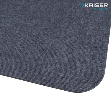 Захисний килимок для підлоги Kaiser, темно-сірий, 90x140 см - килимок для столу, темно-сірий - килимок для стільця - нековзний килимок для стільця - захисний килимок для офісних стільців - килимове покриття, 90 x 140 см