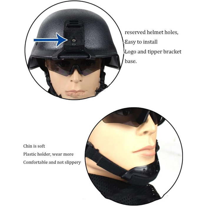 Шолом M88 Riot, легована сталь 1,5 мм зі шкіряною підкладкою, регульований ремінець для підборіддя для страйкболу, тактичного пейнтболу