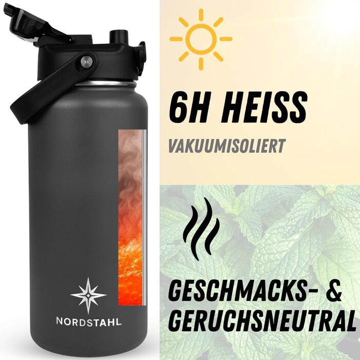 Термос 2 л Кришка 2-в-1 з трубочкою Можна мити в посудомийній машині Зберігає напої крижаними протягом 24 годин Зберігає напої гарячими протягом 6 годин Ізольована пляшка 2 л Пляшка для води з нержавіючої сталі 2 л Без бісфенолу А та герметична, полярно-с