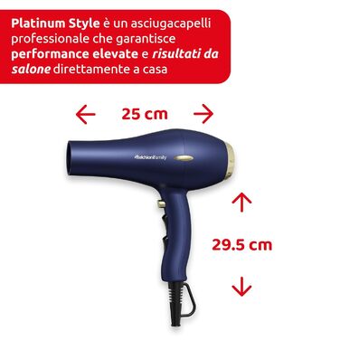 Професійний фен з AC-мотором, 2300 Вт, 2 швидкості та 3 температурні режими, подача холодного повітря, концентратор для волосся, дифузор для кучерявого волосся