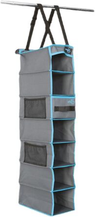 Підвісна полиця Bo-Camp з 7 відділеннями, органайзер для наметів, полиця для кемпінгу, підвісне зберігання