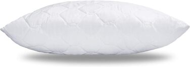 Подушка Medicate з мікрофібри від алергії 80x80 см - Гіпоалергенна подушка з наповнювачем з порожнистих волокнистих кульок - Подушка 80x80 см - Можна прати при температурі до 95 градусів, зроблено в Німеччині, 80 x 80 см