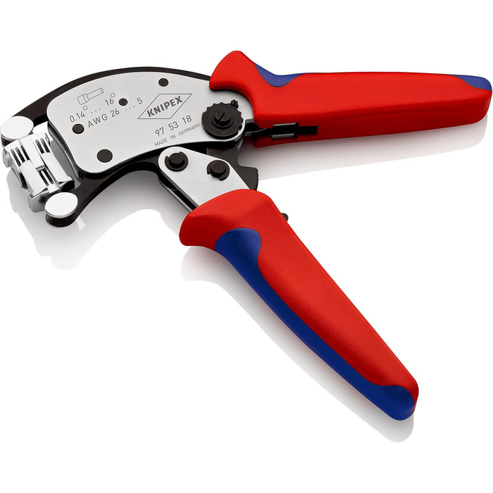 Саморегульовані обтискні кліщі KNIPEX Twistor16 для квадратного обтиску, 97 53 18 SB