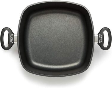 Лита алюмінієва жаровня NOWA, термостійка до 280 C, з антипригарним покриттям, індукційна, зроблена в Німеччині, для всіх типів ва