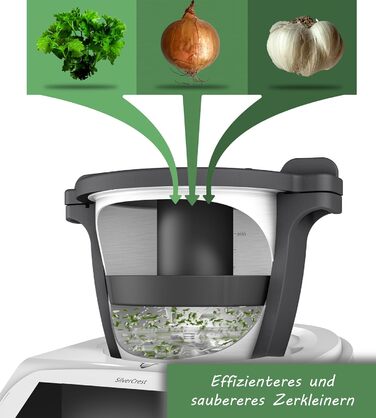 Роздільник змішувальної камери Mixle, редукція чаші для змішування, сумісна з Monsieur Cuisine Smart, Connect & Trend, більш ефективне подрібнення їжі, аксесуари