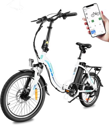 Складний велосипед KAISDA E Bike 20 дюймів 250 Вт 36V 13Ah з кошиком