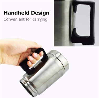 Автомобільна кружка з підігрівом, автомобільний електричний чайник Asduro 12V, термокружка для води з нержавіючої сталі 300 мл, ел