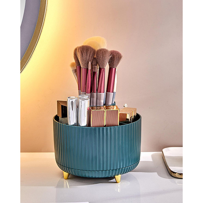 Косметичний органайзер для макіяжу, органайзер для пензлів, що обертається на 360, косметична полиця косметичні органайзери для де