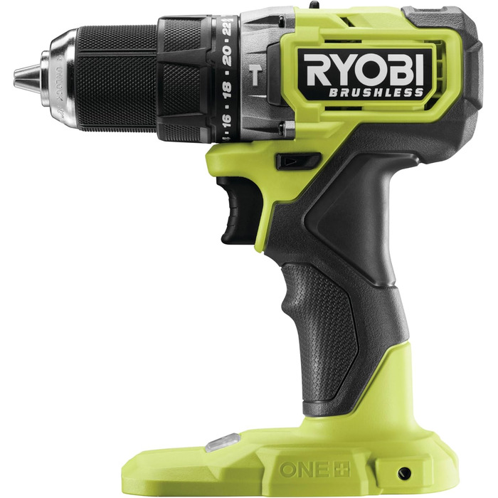 Акумуляторний ударний дриль-шуруповерт RYOBI 18 В ONE RPD18BL1-2C42S, макс. крутний момент 54 Нм, швидкозатискний патрон, G5 GripZ