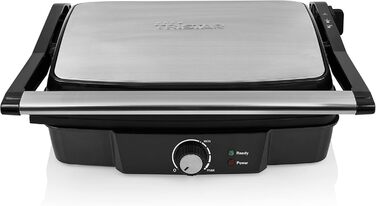 Контактний гриль Tristar з відкриванням на 180 і поверхнею для смаження 29 x 23,5 см/каністру можна також використовувати як насті
