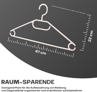 Елегантні білі вішалки для одягу 20 шт. - економлять місце завдяки гачку, що обертається на 360, пластикові вішалки преміум-класу, нековзні, виготовлені в ЄС зі 100 переробленого матеріалу