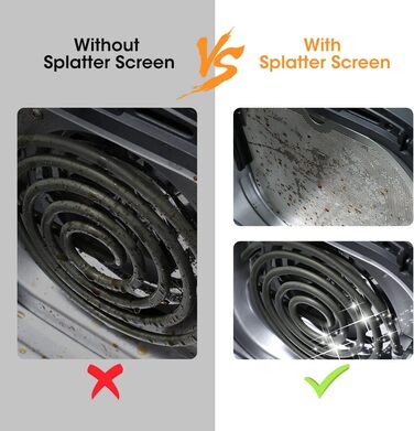 Захист від бризок у фритюрниці Aieve, захист від бризок у фритюрниці, аксесуар для фритюрниці, сумісний із фритюрницею Cosori 4.7 л/Ninja Speedi ON400UK фритюрницею для фритюрниці 4.7 л