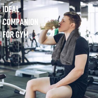 Рушники для тренажерного залу з мікрофібри Спорт Фітнес Тренування Рушник для поту Супер м'який і поглинаючий 40см х 80см 3 шт. и