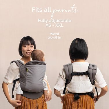 Люлька у вигляді рюкзака - носите дитину на животі або на спині, для немовлят від 3 кг до малюків до 20 кг