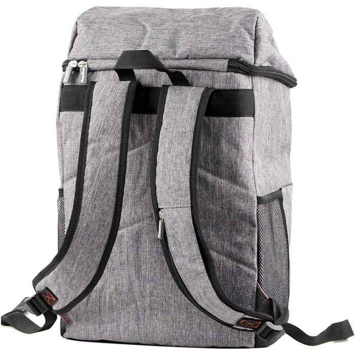 Рюкзак-холодильник CampFeuer 20 л сірого кольору Легкий та водонепроникний Ізольована сумка 20 літрів для барбекю, кемпінгу, пляжу та активного відпочинку Ізольований рюкзак-холодильник