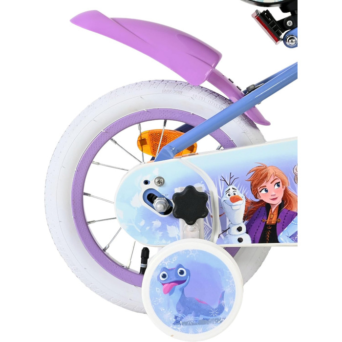Дитячий велосипед Volare Frozen 12 дюймів для дітей, з додатковими колесами