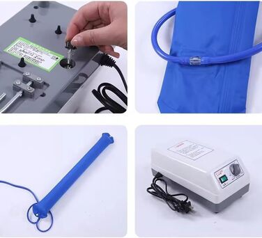 Протипролежневий матрац із системою змінного тиску для тривалого догляду, профілактики та лікування пролежнів, підходить для домашніх та лікарняних ліжок, ліжко для догляду за хворими, з насосом, легко чиститься, ширина 110 см