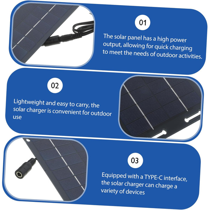 Сонячні батареї HANABASS Сонячна зарядна панель Портативний комплект сонячних панелей Сонячна зарядка Портативна сонячна панель Портативний зарядний пристрій сонячної панелі Гнучка сонячна панель Сонячні панелі для домашніх тварин