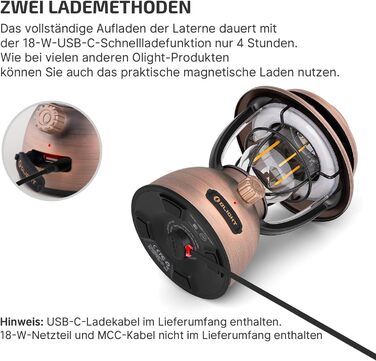 Розумний кемпінговий ліхтар OLIGHT Olantern Classic 2 Pro 300 лм із керуванням застосунком, світлодіодний ліхтар у ретро-стилі, плавне затемнення, аварійний портативний зарядний пристрій USB, для кемпінгу, саду, активного відпочинку на свіжому повітрі, по