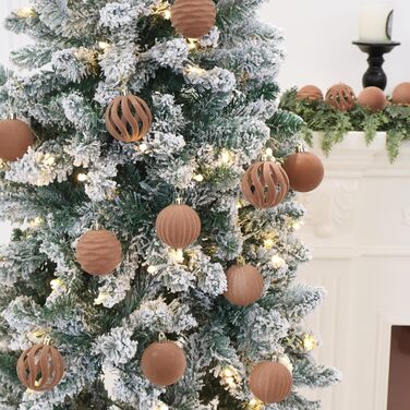 Різдвяні кульки 20 шт коричневий Senjie