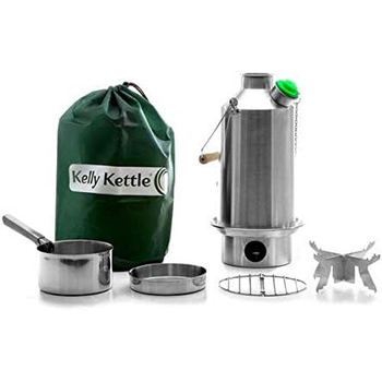 Чайник Kelly Kettle з нержавіючої сталі Base Camp (1,6 л) - набір каструль для приготування їжі на відкритому повітрі