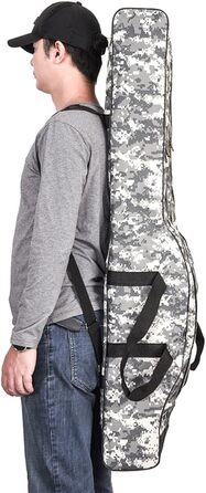 Шарова сумка для риболовлі doorslay, портативна сумка для риболовлі, сумка для вудки, складна сумка для вудки, чохол для вудки, дорожня сумка для зберігання рибальських снастей, 120/150 см (опція) City Camouflage 120 см, 3-