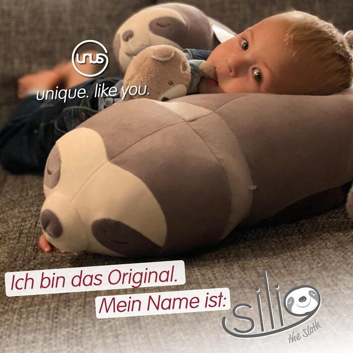 М'яка іграшка UNUS Лінивець 50 см, бірюзовий