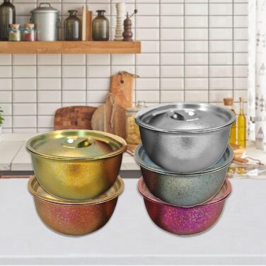 Портативна металева миска об&39ємом 600 мл з герметичною кришкою, контейнер для обіду для кемпінгу, походів, пригод на природі, герметична металева миска з кришкою, синього кольору