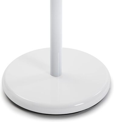 Мінімалістична вішалка для одягу Versa Malm для вхідної зони, з 9 гачками для одягу або сумок, розміри (В x Д x Ш) 171 x 28 x 28 см, метал та дерево, колір білий