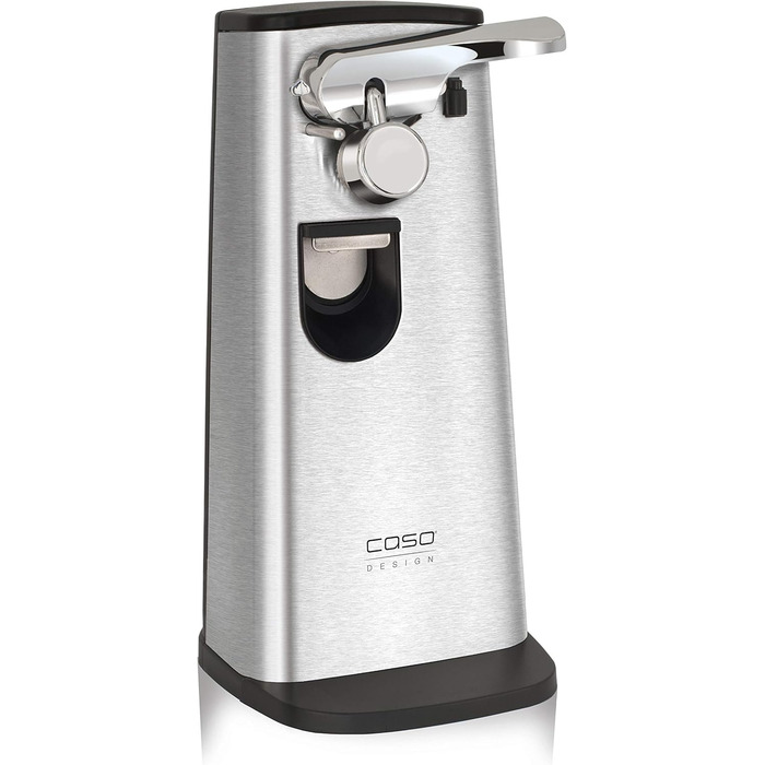 Мультивідкривач CASO D10 з високоякісним корпусом з нержавіючої сталі, універсальне використання в якості відкривачки для пляшок, точилки для ножів, консервного ножа, в т.ч. практичного втягування кабелю, магнітного тримача кришки, потужного двигуна