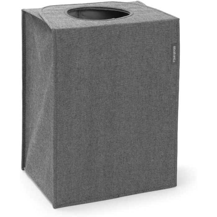 Мішок для білизни - Швидке відкриття - Міцний текстильний мішок - Економія місця - Кришка складається, утворюючи ручки - Легке спорожнення - Pepper Black - 55 L - 29,5 x 54,0 x 50,5 см