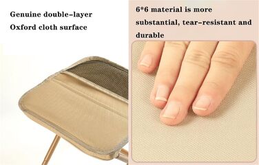 Портативний стілець для альпінізму та походів, складний стілець-рюкзак, маленький складний стілець, витримує до 150 кг, вуличний складний стілець із блискавкою для подорожей, кемпінгу, риболовлі (чорний, L) Великий чорний