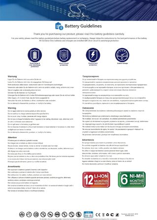 Замінний акумулятор Cameron Sino для TomTom 4GE40, Great Rides Edition, Rider 400, Rider 410, Rider 550. Артикул TomTom LHA11133000, LHA11138000, VF3W 2500mAh / 9.25Wh