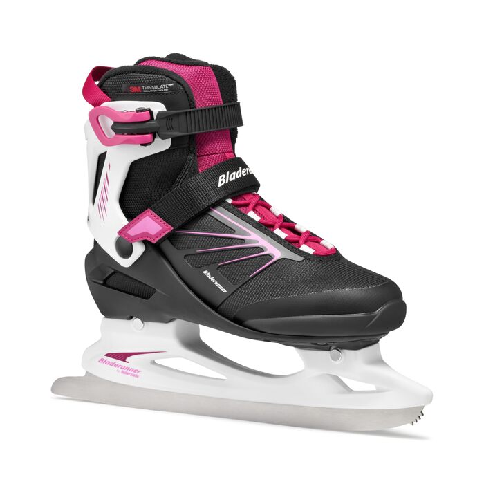 Жіночі коньки Rollerblade Bladerunner Ice by Igniter XT, чорний/зимовий зелений/фуксія, розмір 41 (UK 7.5 / US 9.5)