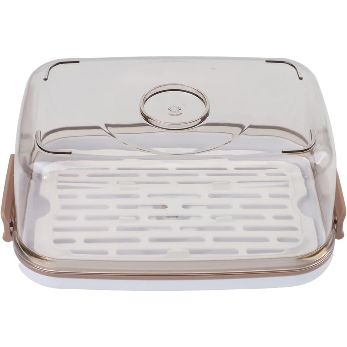 Герметична контейнер-вакууматор з кришкою, що не протікає, сумісний з вакуумним насосом для тривалого зберігання свіжості, великий об'єм (2,1 л)