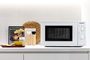 Мікрохвильова піч Panasonic NN-E201WMEPG Solo (800 Вт, 20 літрів) Біла без гриля Одинарна біла