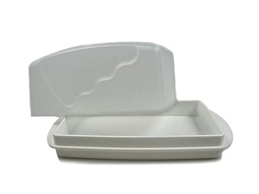 Маслянка TUPPERWARE Young Wave White Маслянка J10 beurrier burrier Маслянка Tupperware White