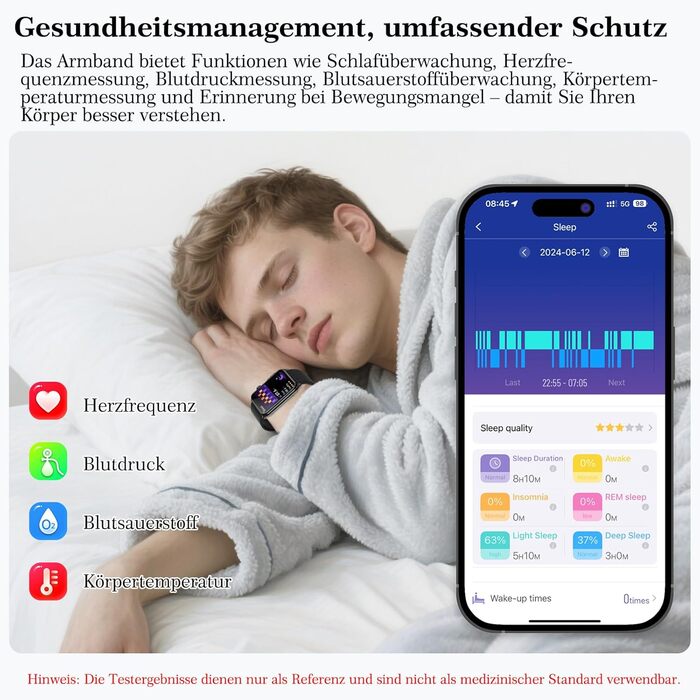 Розумний годинник 2026 для чоловіків та жінок з ЕКГ/годинником на батарейках/ІМТ/ВСР/сечовою кислотою/кров&39яним тиском, 1,57-дюймовий годинник для здоров&39я з функцією телефону, 24-годинний монітор серцевого ритму, SpO2, монітор сну/апное, фітнес-годин