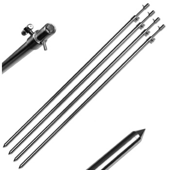 Тримач для вудилищ, стопор з нержавіючої сталі, тримач для вудилищ з шипами на землю, 50-90 см, 75-120 см, 4 шт. / 75 - 120 см, 1-4 шт.