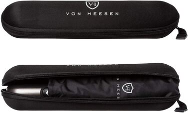 Парасолька VON HEESEN захищена від шторму до 140 км/год - з сумкою-парасолькою та дорожнім футляром - Складна парасолька з автомат