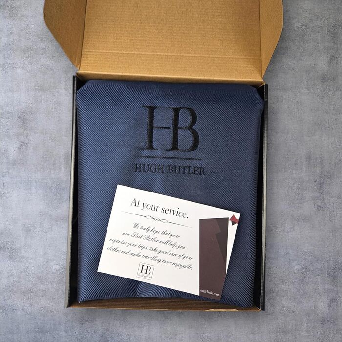 Костюмна сумка - Костюмна сумка для чоловіків та жінок - для 1-2 костюмів, з плечовим ремінцем, кишенею на блискавці - Складана дорожня сумка, сумка для сорочки, захисний чохол - Niles Коричнево-синій темно-синій/коричневий