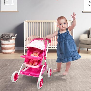 Коляска для ляльок ANIVIA, лялькова коляска, коляска 8 в 1, лялькова коляска та коляска, іграшка, подарунок для дітей, підходить д