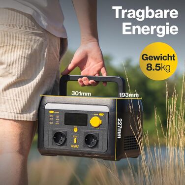 Електростанція 1000 Вт, 614 Втгод, портативна електростанція LiFePo4, BMS, 51,2 В, 12 Аг, 2 шт. чиста синусоїда змінного струму, підключення до автомобіля 12 В, мобільне накопичувач енергії, WiFi, генератор для кемпінгу, відключення електроенергії тощо.