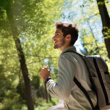 Розумний годинник Hama 8900 з GPS, водонепроникний IP68, функція телефону (сенсорний AMOLED-дисплей, голосове керування, спортивні режими, трекер сну, пульсометр, WhatsApp, годинник для бігу, пульсометр, фітнес-годинник) чорний