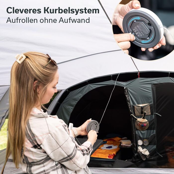 Ліхтар для кемпінгу Skandika Glittra Акумуляторний світлодіодний ліхтар, 10 м світлодіодна стрічка, до 210 люмен, із зарядним кабелем USB Type-C, 1800 мАг, 2 кольори світла, 5 режимів світла Ліхтар для кемпінгу, активного відпочинку на свіжому повітрі, по