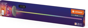 Розумна світлодіодна торшерна лампа LEDVANCE SMART WIFI для непрямого освітлення, Magic RGB, диммер, сріблястий алюміній, незмінна лампа